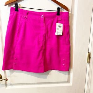 NWT DNKY Golf Azalea Fuchsia Skort